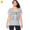 design your own t shirt women printed t Shirt gery casual t shirt for running workout