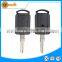plastic 2 button remote key blank with uncut Left blade without logo with chip groove for opel zafira corsa