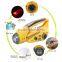 Rechargeable dynamo solar radio flashlight for camping