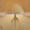 elegant antique style metal base yellow marble table lamp with barrel artistic lamp shade for inn decoration
