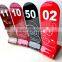 100%virgin material colourful new arrival customized acrylic sign for hotel supplier