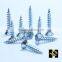 CSK head white zinc plated chipboard screw huhao manufactured