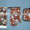 3 pcs pigment print cotton kitchen towel set