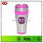 16oz double walled insulated custom stainless steel cups