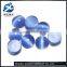 Synthetic A-AAAAA 8mm round cabochon blue cat eye beads stone