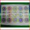 gold laser cosmetics label stickers