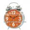 silvery-5 bell clock,table clock