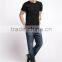 Wholesale Custom Print T Shirts Bamboo Mens Stylish Blank Black T-Shirt
