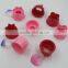 Red plastic small size cookie cutter pastry plunger cutter