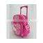 Small Rolling Backpack trolley school bags Garden New School Book Bag(YX-Z082)