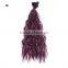 Hot Sale Purple Color Wavy Hair Braiding