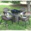 Comfortable Outdoor Wicker Table Set Garden Set