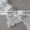 6 1/2cm polyester embroidery lace trim white lace trim decorative lace trim for wedding dress
