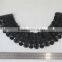 mysterious latest woman collar designs black flower pattern neck collar