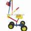 Garden toy for kids Mini wheeled excavator Ride-on metal excavator toy Kids sand snow digger