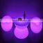 hot sale remote controlled garden outdoor furniture led bar tables for garden