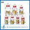 big capacity hot sale 2-18L clear cylinder glass jar with plastic lids & plastic handle