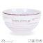 glossy color round shape cereal bowl with antique design