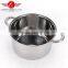 2016 5PCS Stainless Steel Casserole set Cooking Pot with glass lid Cookware Set