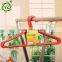 A559 2017 high quality clothes hanger/metal pvc coated laundry hangerr/Metal PVC hanger with curved shape
