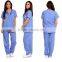 Women's Scrub Sets,Matching Top And Pants Solid Scrubs Medical Scrubs China Nursing Uniform With 6 Pockets Wholesale