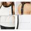 Fashion chiffon lady top designer Summer Girls tops Back zip Chiffon Tops