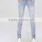autumn latest new design women funky ripped denim jean pants