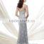 new grey lace off shoulder mother bridal gown 2015