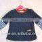 Spain design children fashion cardigan sweater with sleeve elbow patch