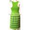 Fashion sleeveless knitted dress for African women