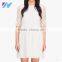 Latest Casual Wear Fashion For Women Smart Midi Lace Half Sleeve Dress A Line Chiffon Dress