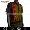 reflective tepe hi vis red visible photographer LED vest jacket