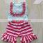 2015 Fashion Latest Cotton Little Girls Boutique Remake Clothing Sets Size 0-8T QL-321