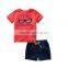 Wholesale cool fashion sports style baby boy clothing sets for summer