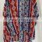 Hot sale fashion printed open kimono for women viscose cotton soft blouses