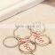 5 Pieces/set Women Gold Silver Wave Circle With Rhinestone Midi Finger Knuckle Rings