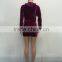 B33796A 2017 Winter women Party fashion velvet hoody dress