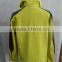 Velcro Cuffs Windproof, waterproof & breathable man yellow tactical softshell jacket