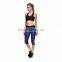Compression Capri Pants Plus Szie Leggings Low Waist Pocket Decoration Black Tight Pants