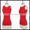 Ladies' fashion newest high quality seamless colorful tank top red color