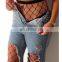 Women High Waist Fishnet Pantyhose Hollow Out Stocking Without Jeans