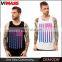 Cheap custom black men printing tanks top