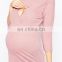 New fashion custom maternity hogh quality clothes oem serivce lady nursing top