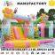 Flowers and Bee inflatable butterfly pink bounce with slide combo
