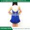 Latest design elegant royalblue Sleeveless Mini Banquet skirt