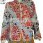 Beautiful floral printed Kantha jacket reversible winter coat for ladies wholesale