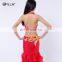 Newest beaded red belly dance outfit
