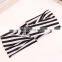 Women's Elastic Headband Black and white stripe designed Criss Cross Headwrap bandana headwear hair wrap