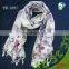 100% Acrylic Floral Printed Winter Long Fashion Scarf