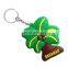 2016 Popular Bahamas souvenir PVC keyring/ tropical keychain/coconut keychain